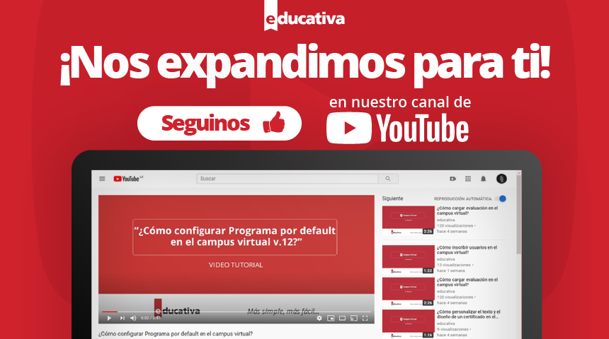 Seguinos en YouTube