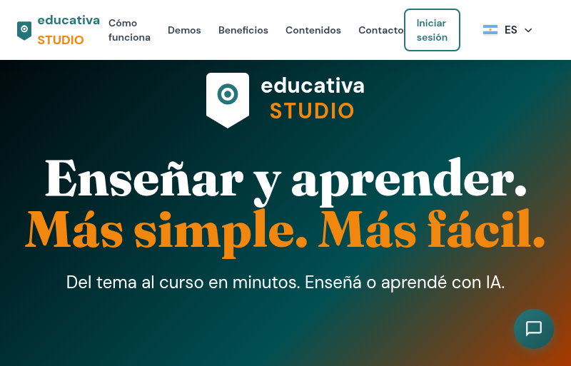 Wir präsentieren educativa Studio: Erstellen Sie komplette Kurse mit künstlicher Intelligenz