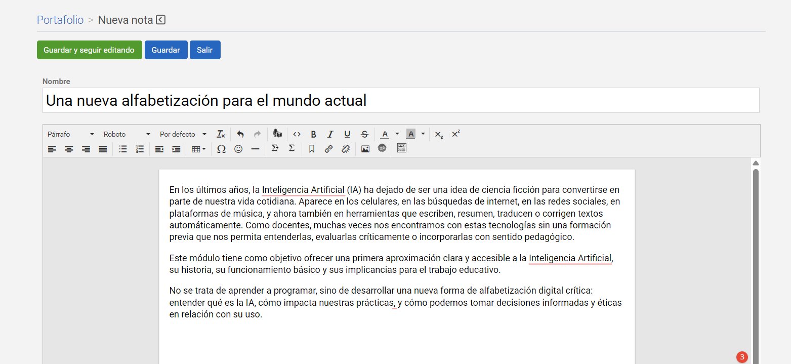 Nota con contenido escrito